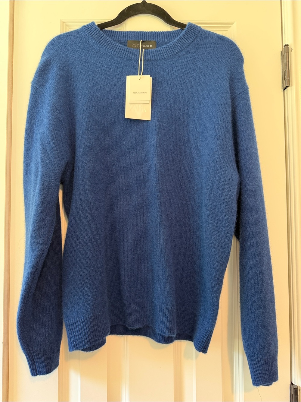 Zara 100% Cashmere Blue Sweater